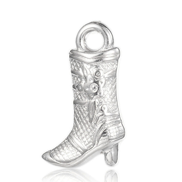PandaHall Carved CCB Plastic Pendants, Boots, Platinum, 18x11x5mm, Hole: 2mm Plastic Shoes
PandaHall Carved CCB Plastic Pendants, Boots, Platinum, 18x11x5mm, Hole: 2mm Plastic Shoes