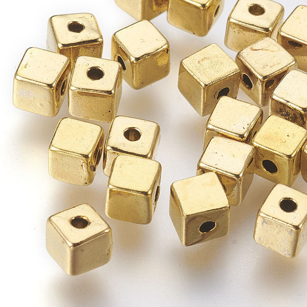 PandaHall Tibetan Style Alloy Beads, Cadmium Free & Lead Free, Cube, Antique Golden Color, about 4mm long, 4mm wide, 4mm thick, hole: 1mm...
PandaHall Tibetan Style Alloy Beads, Cadmium Free & Lead Free, Cube, Antique Golden Color, about 4mm long, 4mm wide, 4mm thick, hole: 1mm...