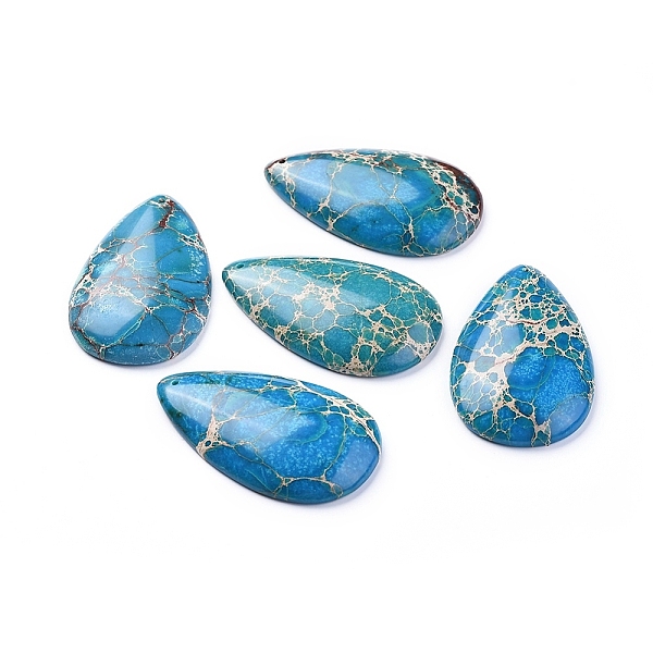 PandaHall Natural Regalite/Imperial Jasper/Sea Sediment Jasper Big Pendants, Dyed, Teardrop, Blue, 51x31x7.3mm, Hole: 2mm Imperial Jasper...
PandaHall Natural Regalite/Imperial Jasper/Sea Sediment Jasper Big Pendants, Dyed, Teardrop, Blue, 51x31x7.3mm, Hole: 2mm Imperial Jasper...