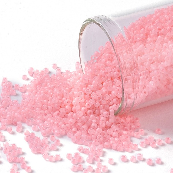 PandaHall TOHO Round Seed Beads, Japanese Seed Beads, Frosted, (145F) Ceylon Frost Innocent Pink, 15/0, 1.5mm, Hole: 0.7mm, about...
PandaHall TOHO Round Seed Beads, Japanese Seed Beads, Frosted, (145F) Ceylon Frost Innocent Pink, 15/0, 1.5mm, Hole: 0.7mm, about...