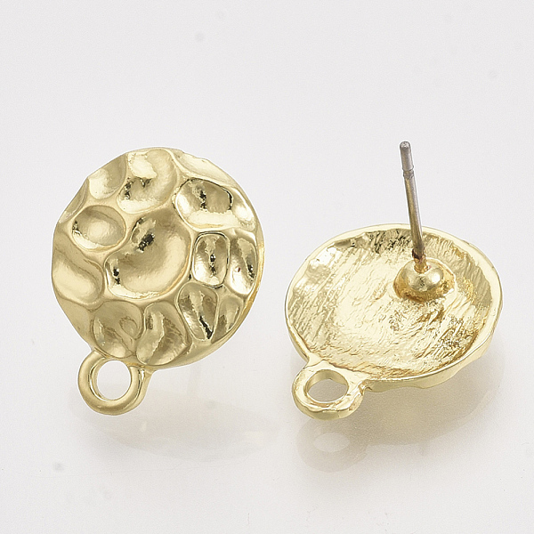 PandaHall Alloy Stud Earring Findings, with Steel Pins and Loop, Flat Round, Light Gold, 17x13.5mm, Hole: 2mm, Pin: 0.7mm Alloy Flat Round
PandaHall Alloy Stud Earring Findings, with Steel Pins and Loop, Flat Round, Light Gold, 17x13.5mm, Hole: 2mm, Pin: 0.7mm Alloy Flat Round