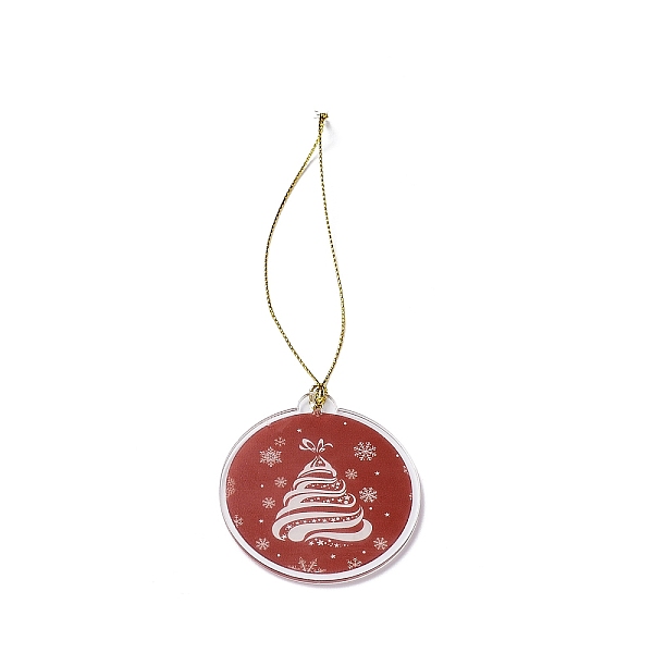 PandaHall Christmas Theme Acrylic Pendant Decoration, Nylon Cord Hanging Decoration, Flat Round, Christmas Tree, 190~205mm Acrylic Christmas...
PandaHall Christmas Theme Acrylic Pendant Decoration, Nylon Cord Hanging Decoration, Flat Round, Christmas Tree, 190~205mm Acrylic Christmas...