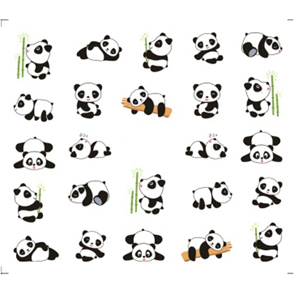PandaHall Nail Art Water Transfer Stickers Decals, For Nail Tips Decorations, Panda, Colorful, 6.125x5.3cm Paper Panda
PandaHall Nail Art Water Transfer Stickers Decals, For Nail Tips Decorations, Panda, Colorful, 6.125x5.3cm Paper Panda