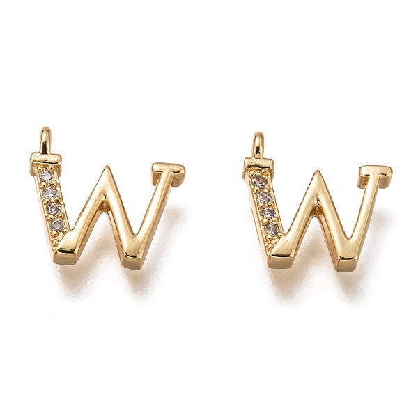 PandaHall Brass Micro Pave Clear Cubic Zirconia Charms, Cadmium Free & Lead Free, Long-Lasting Plated, Alphabet, Letter.W, 11x11x3mm, Hole...
PandaHall Brass Micro Pave Clear Cubic Zirconia Charms, Cadmium Free & Lead Free, Long-Lasting Plated, Alphabet, Letter.W, 11x11x3mm, Hole...