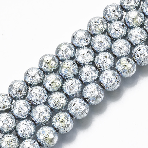 PandaHall Electroplated Natural Lava Rock Beads Strands, Round, Bumpy, Light Steel Blue, 8.5mm, Hole: 1mm, about 47pcs/Strand, 15.35 inch...
PandaHall Electroplated Natural Lava Rock Beads Strands, Round, Bumpy, Light Steel Blue, 8.5mm, Hole: 1mm, about 47pcs/Strand, 15.35 inch...