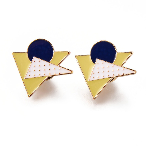 PandaHall Alloy Enamel Brooches, Enamel Pin, with Brass Butterfly Clutches, Triangle, Light Gold, Cadmium Free & Nickel Free & Lead Free...
PandaHall Alloy Enamel Brooches, Enamel Pin, with Brass Butterfly Clutches, Triangle, Light Gold, Cadmium Free & Nickel Free & Lead Free...