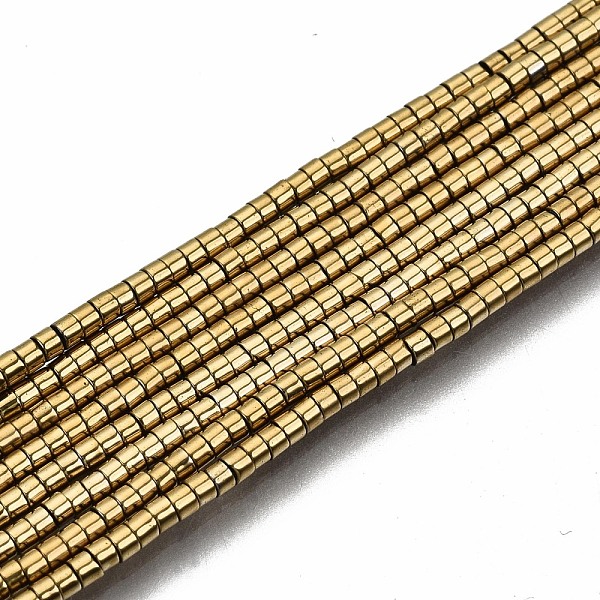 PandaHall Electroplate Non-magnetic Synthetic Hematite Beads Strands, Column, Light Gold Plated, 1.5x1mm, Hole: 0.5mm, about...
PandaHall Electroplate Non-magnetic Synthetic Hematite Beads Strands, Column, Light Gold Plated, 1.5x1mm, Hole: 0.5mm, about...