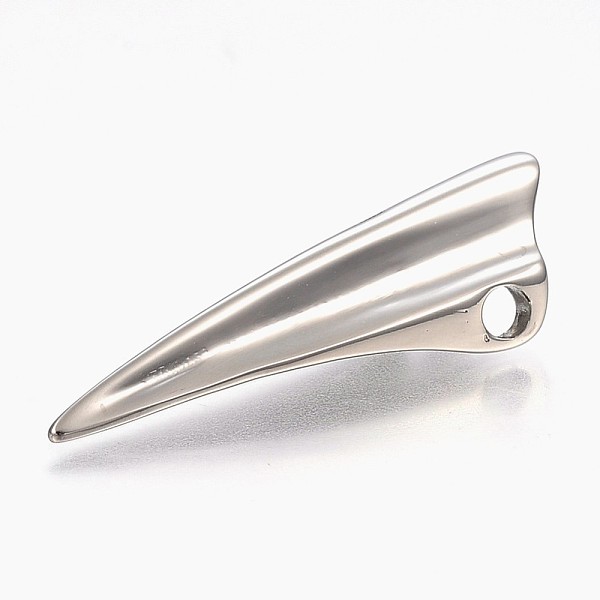 PandaHall 304 Stainless Steel Pendants, Fang, Stainless Steel Color, 39x11.5x10mm, Hole: 3.5mm 304 Stainless Steel Others
PandaHall 304 Stainless Steel Pendants, Fang, Stainless Steel Color, 39x11.5x10mm, Hole: 3.5mm 304 Stainless Steel Others