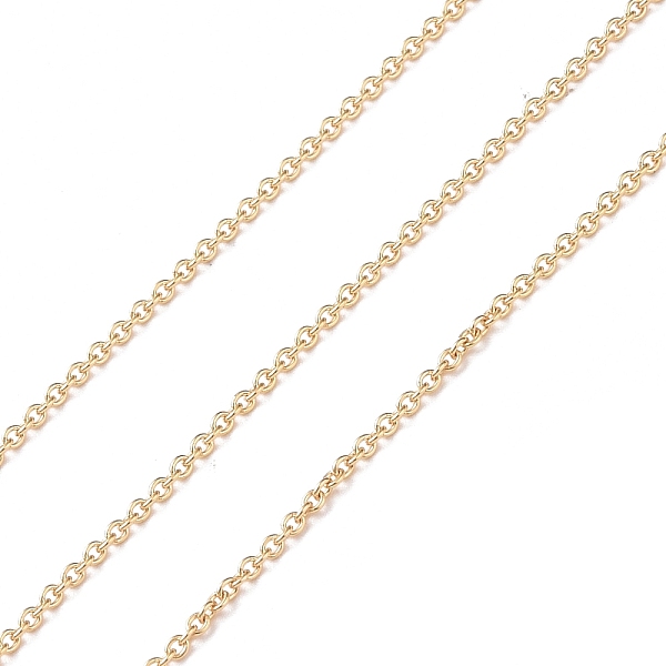 PandaHall Brass Cable Chains, Soldered, Real 14K Gold Filled Chains, Real 14K Gold Plated, Link: 1.6x1.3x0.3mm Brass
PandaHall Brass Cable Chains, Soldered, Real 14K Gold Filled Chains, Real 14K Gold Plated, Link: 1.6x1.3x0.3mm Brass
