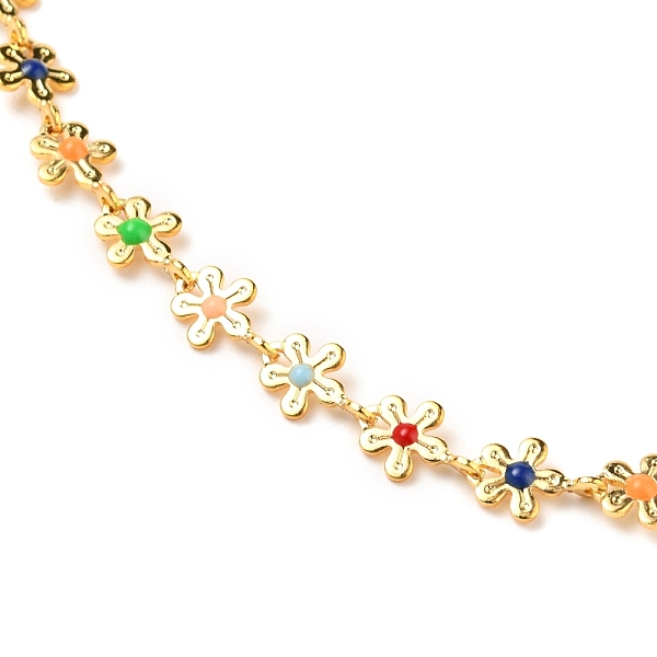 PandaHall Brass Enamel Flower Link Chain Necklaces, with 304 Stainless Steel Lobster Claw Clasps, Colorful, Real 18K Gold Plated, 13.58 inch...
PandaHall Brass Enamel Flower Link Chain Necklaces, with 304 Stainless Steel Lobster Claw Clasps, Colorful, Real 18K Gold Plated, 13.58 inch...