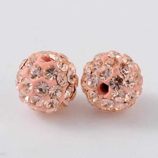 PandaHall Czech Glass Rhinestones Beads, Polymer Clay Inside, Half Drilled Round Beads, 362_Light Peach, PP9(1.5.~1.6mm), 8mm, Hole: 1mm..., Brown
PandaHall Czech Glass Rhinestones Beads, Polymer Clay Inside, Half Drilled Round Beads, 362_Light Peach, PP9(1.5.~1.6mm), 8mm, Hole: 1mm..., Brown