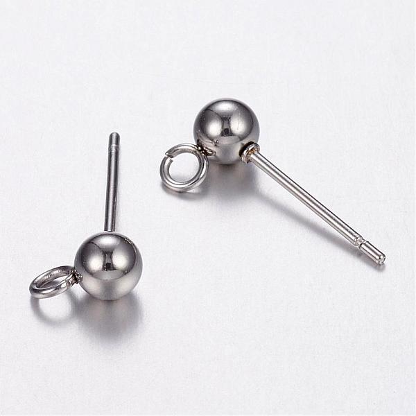 PandaHall 304 Stainless Steel Stud Earring Findings, with Loop, Stainless Steel Color, 7x4mm, Hole: 1.5mm, Pin: 0.7mm 304 Stainless Steel...
PandaHall 304 Stainless Steel Stud Earring Findings, with Loop, Stainless Steel Color, 7x4mm, Hole: 1.5mm, Pin: 0.7mm 304 Stainless Steel...