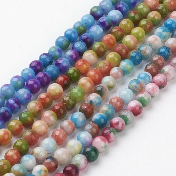 PandaHall Jade Beads Strands, Natural White Jade, Dyed, Round, Mixed Color, 6mm, Hole: 1mm, about 69pcs/strand, 15.7 inch White Jade Round..., Multicolor
PandaHall Jade Beads Strands, Natural White Jade, Dyed, Round, Mixed Color, 6mm, Hole: 1mm, about 69pcs/strand, 15.7 inch White Jade Round..., Multicolor