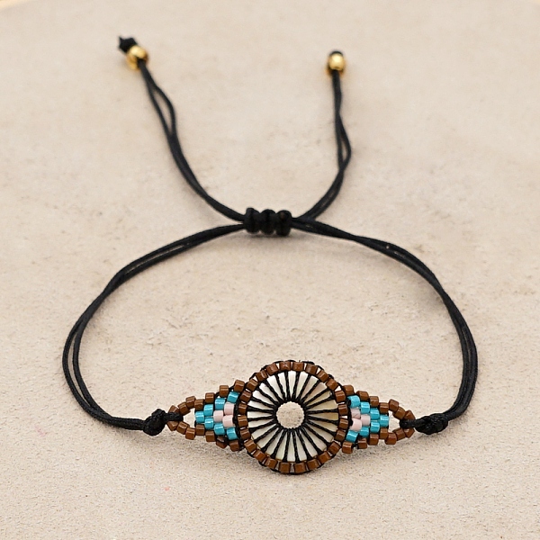 PandaHall Miyuki Seed Braided Bead Bracelet, Evil Eye Protection Lucky Bracelet for Women, Coconut Brown, 11 inch(28cm) Glass Evil Eye
PandaHall Miyuki Seed Braided Bead Bracelet, Evil Eye Protection Lucky Bracelet for Women, Coconut Brown, 11 inch(28cm) Glass Evil Eye