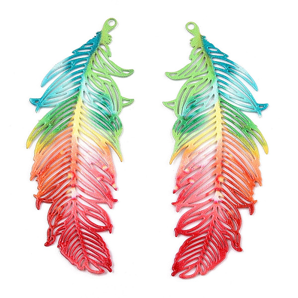 PandaHall Spray Painted 430 Stainless Steel Pendants, Etched Metal Embellishments, Feather, Red, 47x19x0.6mm, Hole: 1mm 430 Stainless Steel...
PandaHall Spray Painted 430 Stainless Steel Pendants, Etched Metal Embellishments, Feather, Red, 47x19x0.6mm, Hole: 1mm 430 Stainless Steel...
