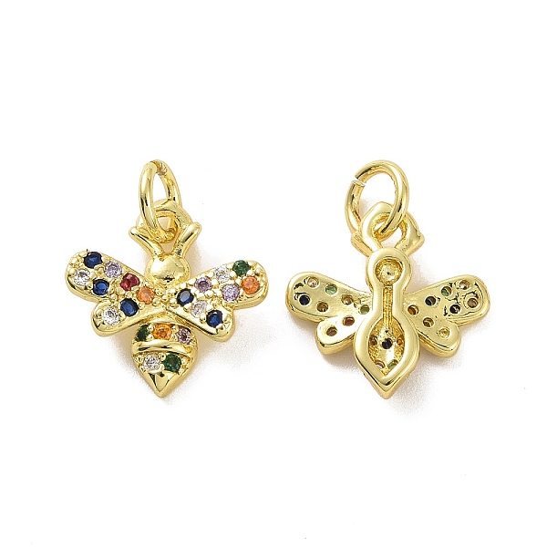 PandaHall Brass Micro Pave Colorful Cubic Zirconia Charms, with Jump Ring, Bees, Real 18K Gold Plated, 12x12x3mm, Hole: 3.2mm Brass+Cubic...
PandaHall Brass Micro Pave Colorful Cubic Zirconia Charms, with Jump Ring, Bees, Real 18K Gold Plated, 12x12x3mm, Hole: 3.2mm Brass+Cubic...