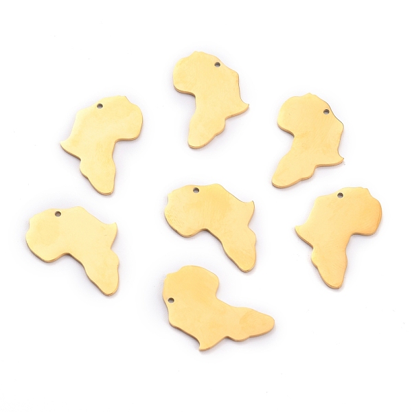 PandaHall 304 Stainless Steel Pendants, Manual Polishing, Stamping Blank Tag, Laser Cut, Africa Map, Golden, 21x18.5x1mm, Hole: 1.2mm 304...
PandaHall 304 Stainless Steel Pendants, Manual Polishing, Stamping Blank Tag, Laser Cut, Africa Map, Golden, 21x18.5x1mm, Hole: 1.2mm 304...