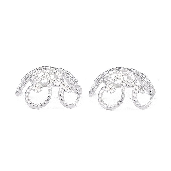 PandaHall Brass Fancy Bead Caps, 5-Petal Flower, 925 Sterling Silver Plated, 10x4mm, Hole: 1mm Brass
PandaHall Brass Fancy Bead Caps, 5-Petal Flower, 925 Sterling Silver Plated, 10x4mm, Hole: 1mm Brass