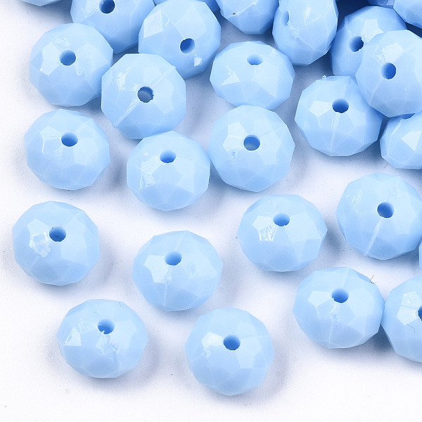 PandaHall Opaque Acrylic Beads, Faceted, Rondelle, Light Sky Blue, 8x5mm, Hole: 1.2mm, about 2900pcs/500g Acrylic Rondelle
PandaHall Opaque Acrylic Beads, Faceted, Rondelle, Light Sky Blue, 8x5mm, Hole: 1.2mm, about 2900pcs/500g Acrylic Rondelle