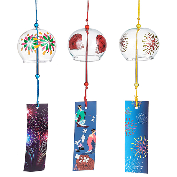 PandaHall BENECREAT 3Pcs 3 Style Japanese Glass Wind Chimes, Fireworks Pattern Small Wind Bells with Paper Card, Suncatcher for Garden..., Multicolor
PandaHall BENECREAT 3Pcs 3 Style Japanese Glass Wind Chimes, Fireworks Pattern Small Wind Bells with Paper Card, Suncatcher for Garden..., Multicolor