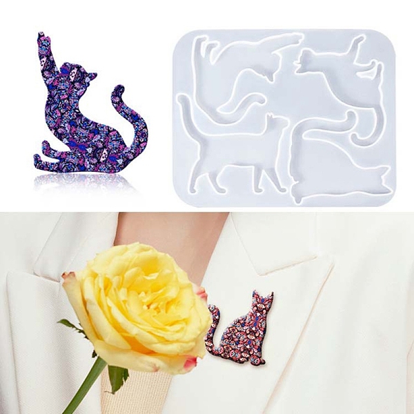 PandaHall Food Grade DIY Silhouette Silicone Cabochon Molds, Decoration Making, Resin Casting Molds, For UV Resin, Epoxy Resin Jewelry..., White
PandaHall Food Grade DIY Silhouette Silicone Cabochon Molds, Decoration Making, Resin Casting Molds, For UV Resin, Epoxy Resin Jewelry..., White