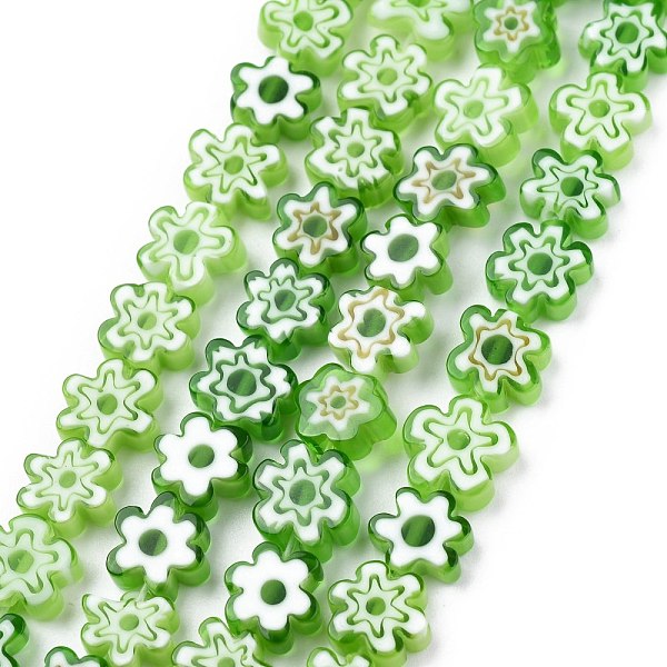 PandaHall Handmade Millefiori Glass Bead Strands, Flower, Light Green, 6.4~9x3.2mm, Hole: 1mm, about 56pcs/Strand, 15.75''(40cm) Millefiori...
PandaHall Handmade Millefiori Glass Bead Strands, Flower, Light Green, 6.4~9x3.2mm, Hole: 1mm, about 56pcs/Strand, 15.75''(40cm) Millefiori...