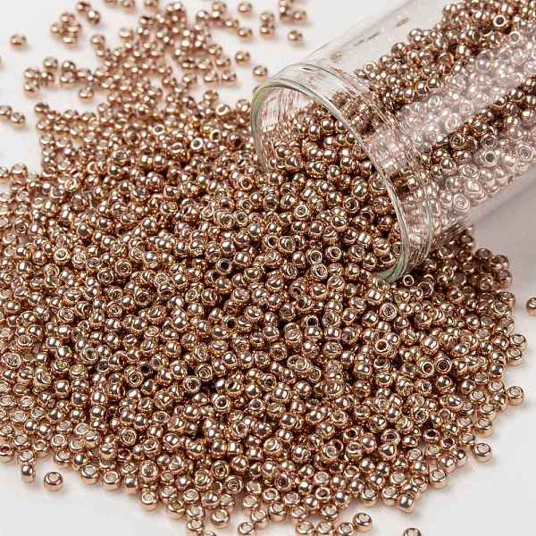 PandaHall TOHO Round Seed Beads, Japanese Seed Beads, (551) Galvanized Peach, 11/0, 2.2mm, Hole: 0.8mm, about 5555pcs/50g Glass Orange
PandaHall TOHO Round Seed Beads, Japanese Seed Beads, (551) Galvanized Peach, 11/0, 2.2mm, Hole: 0.8mm, about 5555pcs/50g Glass Orange
