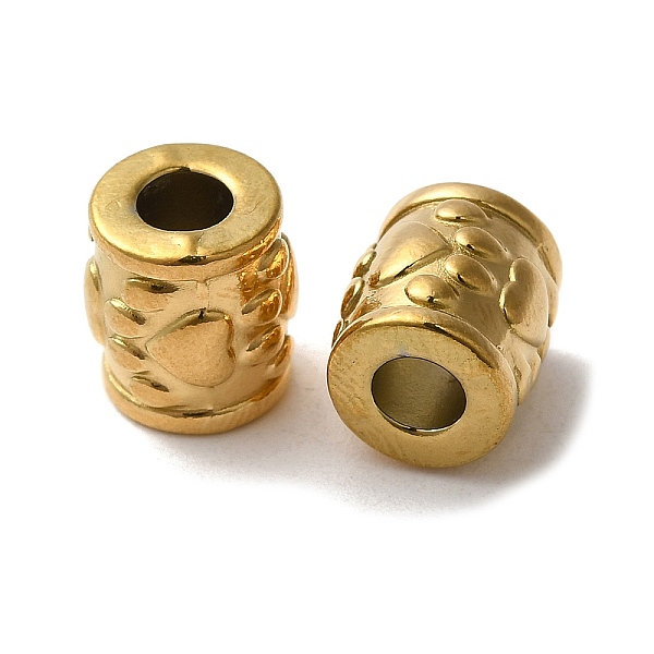 PandaHall 304 Stainless Steel Beads, Column with Heart, Real 18K Gold Plated, 10x9mm, Hole: 4mm 304 Stainless Steel Column
PandaHall 304 Stainless Steel Beads, Column with Heart, Real 18K Gold Plated, 10x9mm, Hole: 4mm 304 Stainless Steel Column
