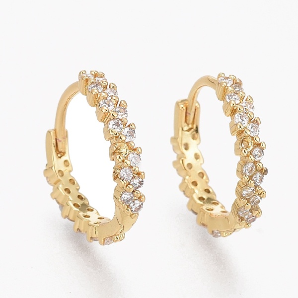 PandaHall Brass Micro Pave Clear Cubic Zirconia Huggie Hoop Earrings, Long-Lasting Plated, Ring, Real 18K Gold Plated, 15.5x2.5mm, Pin: 1mm...
PandaHall Brass Micro Pave Clear Cubic Zirconia Huggie Hoop Earrings, Long-Lasting Plated, Ring, Real 18K Gold Plated, 15.5x2.5mm, Pin: 1mm...