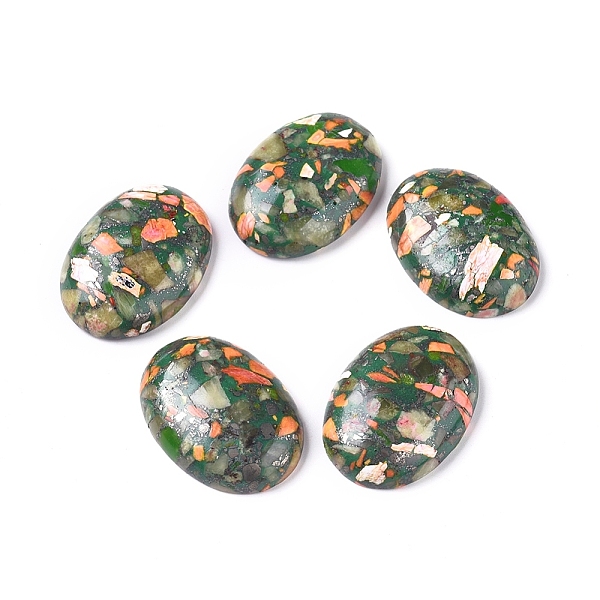 PandaHall Assembled Synthetic Gold Line Peridot and Imperial Jasper Cabochons, Oval, Dyed, 30x22x7~8mm Peridot Oval
PandaHall Assembled Synthetic Gold Line Peridot and Imperial Jasper Cabochons, Oval, Dyed, 30x22x7~8mm Peridot Oval