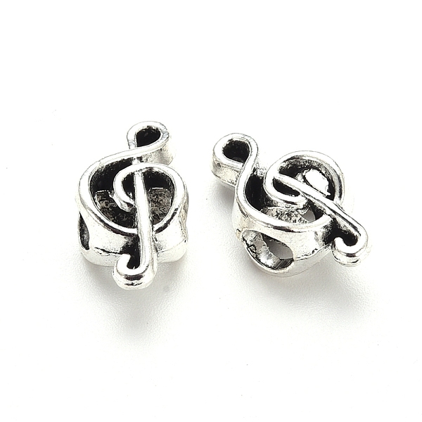 PandaHall Tibetan Style Alloy European Beads, Large Hole Beads, Cadmium Free & Lead Free, Musical Note, Treble Clef, Antique Silver...
PandaHall Tibetan Style Alloy European Beads, Large Hole Beads, Cadmium Free & Lead Free, Musical Note, Treble Clef, Antique Silver...