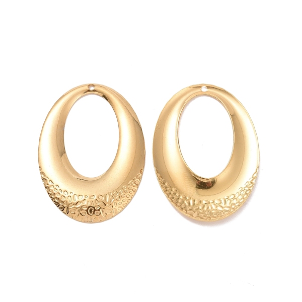 PandaHall 304 Stainless Steel Pendants, Textured Oval Charm, Golden, 40x28x1mm, Hole: 1.5mm 304 Stainless Steel Oval
PandaHall 304 Stainless Steel Pendants, Textured Oval Charm, Golden, 40x28x1mm, Hole: 1.5mm 304 Stainless Steel Oval