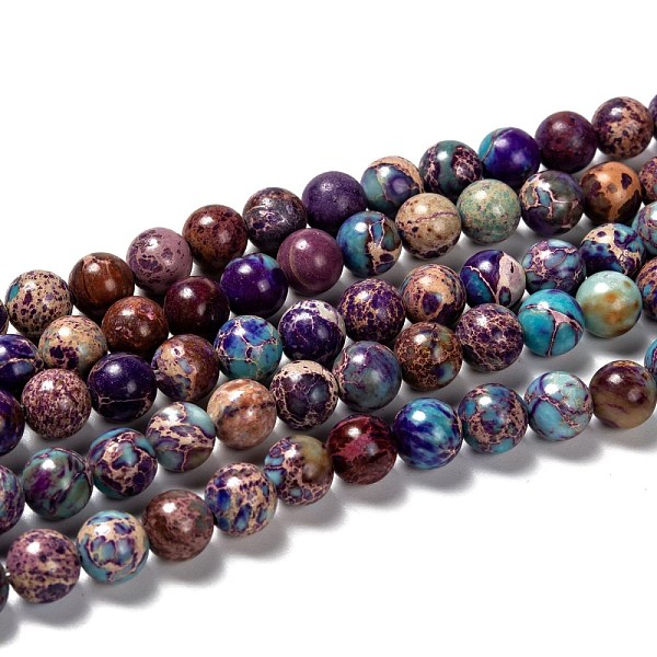 PandaHall Natural Imperial Jasper Beads Strands, Dyed, Round, Blue Violet, 8mm, Hole: 1mm, about 48pcs/strand, 15.5 inch. Imperial Jasper..., Purple
PandaHall Natural Imperial Jasper Beads Strands, Dyed, Round, Blue Violet, 8mm, Hole: 1mm, about 48pcs/strand, 15.5 inch. Imperial Jasper..., Purple