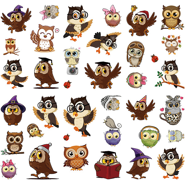 PandaHall 8 Sheets 8 Styles PVC Waterproof Wall Stickers, Self-Adhesive Decals, for Window or Stairway Home Decoration, Owl, 200x145mm, 1...
PandaHall 8 Sheets 8 Styles PVC Waterproof Wall Stickers, Self-Adhesive Decals, for Window or Stairway Home Decoration, Owl, 200x145mm, 1...