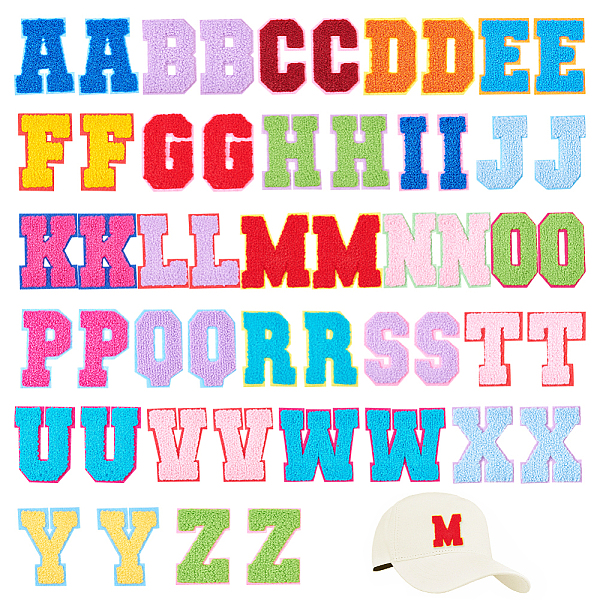 PandaHall 52 Pcs Chenille Alphabet Iron on Patches, Letter Sew On Patches A-Z Chenille Patches Varsity Alphabet Applique for Clothes Dress..., Multicolor
PandaHall 52 Pcs Chenille Alphabet Iron on Patches, Letter Sew On Patches A-Z Chenille Patches Varsity Alphabet Applique for Clothes Dress..., Multicolor