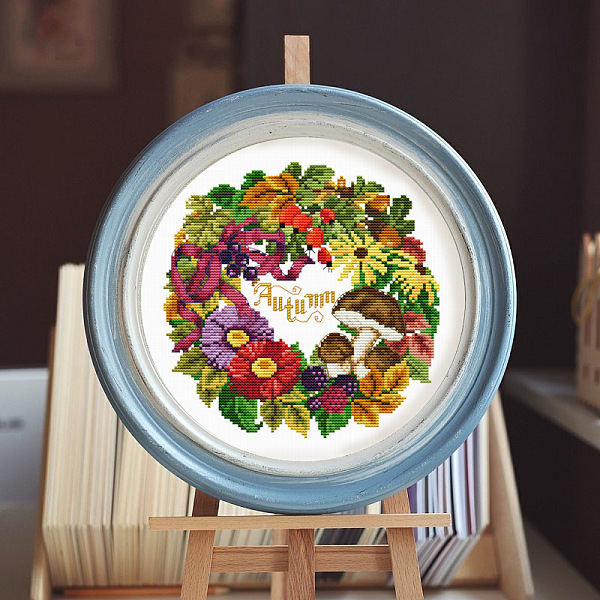 PandaHall Autumn Theme Flower Pattern Cross-stitch Beginner Kits, including Embroidery Fabric & Thread, Needle, Colorful, 370x370mm Cloth...
PandaHall Autumn Theme Flower Pattern Cross-stitch Beginner Kits, including Embroidery Fabric & Thread, Needle, Colorful, 370x370mm Cloth...