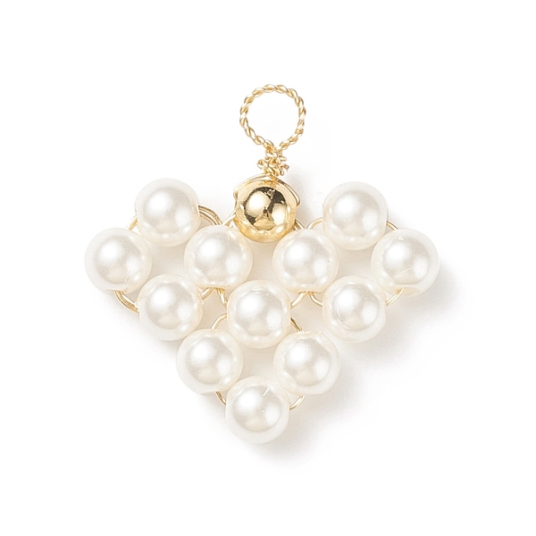 PandaHall Shell Pearl Beads Woven Pendants, with Eco-Friendly Copper Wire Wrapped, Heart Charm, Golden, 22.5x22x4mm, Hole: 3mm Shell Pearl..., White
PandaHall Shell Pearl Beads Woven Pendants, with Eco-Friendly Copper Wire Wrapped, Heart Charm, Golden, 22.5x22x4mm, Hole: 3mm Shell Pearl..., White