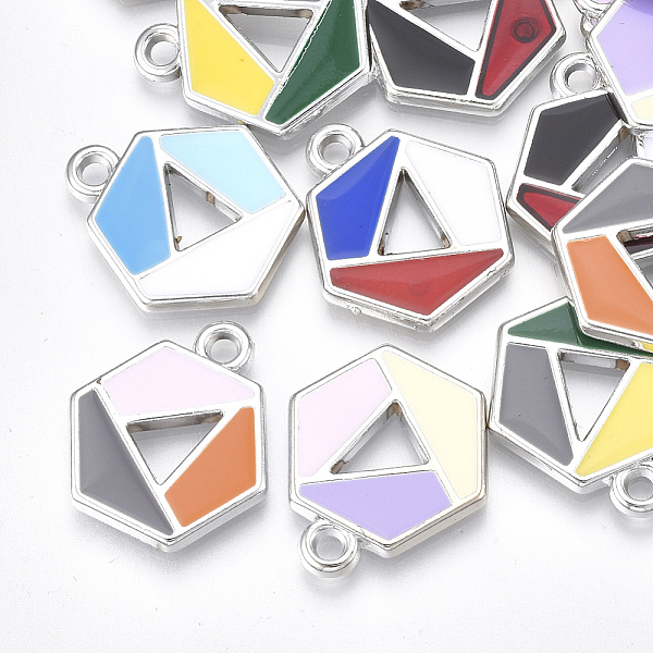 PandaHall UV Plating Acrylic Pendants, with Enamel, Hexagon, Mixed Color, Platinum, 21x19x2mm, Hole: 2mm Acrylic Hexagon Multicolor
PandaHall UV Plating Acrylic Pendants, with Enamel, Hexagon, Mixed Color, Platinum, 21x19x2mm, Hole: 2mm Acrylic Hexagon Multicolor