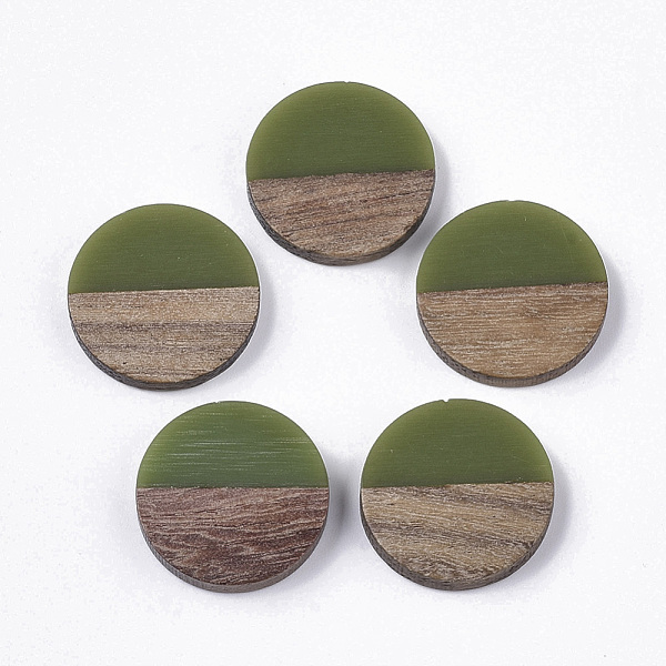 PandaHall Resin & Walnut Wood Cabochons, Flat Round, Olive Drab, 18x3.5mm Resin+Wood Flat Round Green
PandaHall Resin & Walnut Wood Cabochons, Flat Round, Olive Drab, 18x3.5mm Resin+Wood Flat Round Green