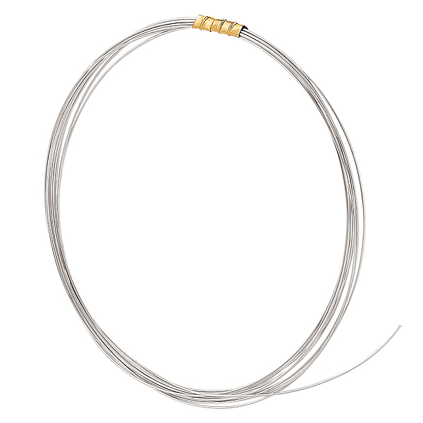 PandaHall Rhodium Plated Sterling Silver Wire, Round, Half Hard, Platinum, 26 Gauge, 0.4mm, about 6.56 Feet(2m)/Bundle Sterling Silver Round
PandaHall Rhodium Plated Sterling Silver Wire, Round, Half Hard, Platinum, 26 Gauge, 0.4mm, about 6.56 Feet(2m)/Bundle Sterling Silver Round