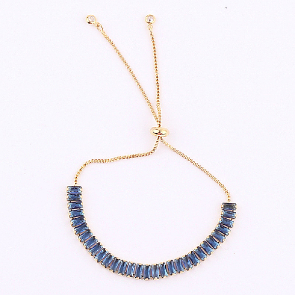 PandaHall Tennis Bracelet, Golden Brass Link Chains Slider Bracelet for Women, Steel Blue, No Size Brass
PandaHall Tennis Bracelet, Golden Brass Link Chains Slider Bracelet for Women, Steel Blue, No Size Brass