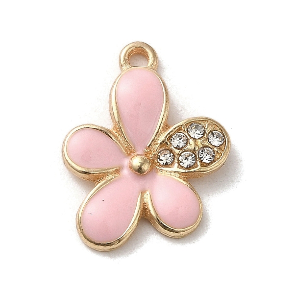 PandaHall Flower Alloy Enamel Pendants, with Rhinestone, Light Gold, Pink, 17.5x13x2.5mm, Hole: 1.4mm Alloy Rhinestone+Enamel Flower Pink
PandaHall Flower Alloy Enamel Pendants, with Rhinestone, Light Gold, Pink, 17.5x13x2.5mm, Hole: 1.4mm Alloy Rhinestone+Enamel Flower Pink