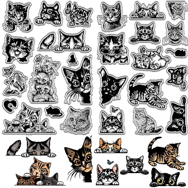 PandaHall CRASPIRE 2Pcs Cat Clear Stamps Animal Rubber Stamps Vintage PVC Reusable Background Postmark Transparent Silicone Stamp Seals for...
PandaHall CRASPIRE 2Pcs Cat Clear Stamps Animal Rubber Stamps Vintage PVC Reusable Background Postmark Transparent Silicone Stamp Seals for...