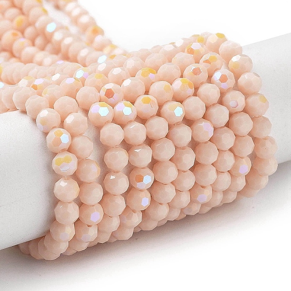 PandaHall Opaque Glass Beads Strands, Faceted, Round, Bisque, 4mm, Hole: 0.8mm, about 87~93pcs/strand, 32~33cm Glass Round Orange
PandaHall Opaque Glass Beads Strands, Faceted, Round, Bisque, 4mm, Hole: 0.8mm, about 87~93pcs/strand, 32~33cm Glass Round Orange