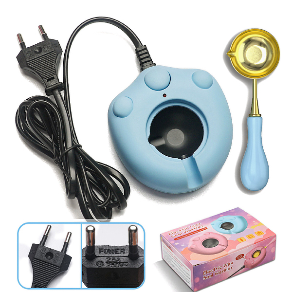 PandaHall 25A 250V Cat Paw Print Plastic Electric Wax Seal Warmer Kit with Spoon, Electric Sealing Wax Furnace Tool for Wax Seal Stamps..., Blue
PandaHall 25A 250V Cat Paw Print Plastic Electric Wax Seal Warmer Kit with Spoon, Electric Sealing Wax Furnace Tool for Wax Seal Stamps..., Blue