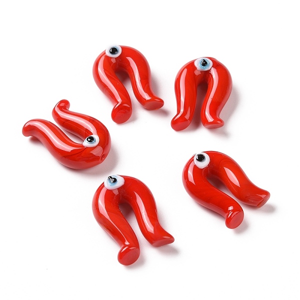 PandaHall Handmade Evil Eye Lampwork Beads, Half Drilled, Arch, Red, 27x18x9.5mm, Hole: 1.5mm Lampwork Arch Red
PandaHall Handmade Evil Eye Lampwork Beads, Half Drilled, Arch, Red, 27x18x9.5mm, Hole: 1.5mm Lampwork Arch Red