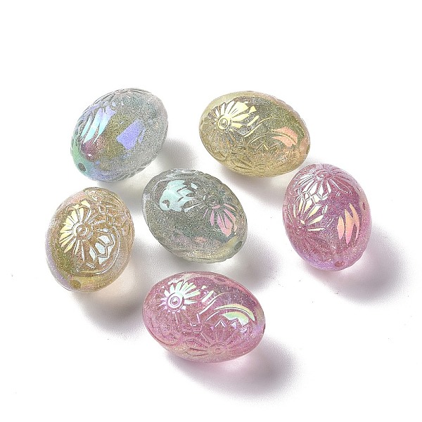 PandaHall UV Plating Rainbow Iridescent ABS Plastic Glitter Beads, Egg with Flower Pattern, Mixed Color, 25.5x18.5mm, Hole: 2mm ABS Plastic..., Multicolor
PandaHall UV Plating Rainbow Iridescent ABS Plastic Glitter Beads, Egg with Flower Pattern, Mixed Color, 25.5x18.5mm, Hole: 2mm ABS Plastic..., Multicolor