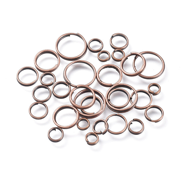 PandaHall Iron Split Rings, Double Loops Jump Rings, Red Copper, 4~10x1.4mm, Inner Diameter: 3.3~8.6mm, about 5316pcs/500g Iron Ring
PandaHall Iron Split Rings, Double Loops Jump Rings, Red Copper, 4~10x1.4mm, Inner Diameter: 3.3~8.6mm, about 5316pcs/500g Iron Ring