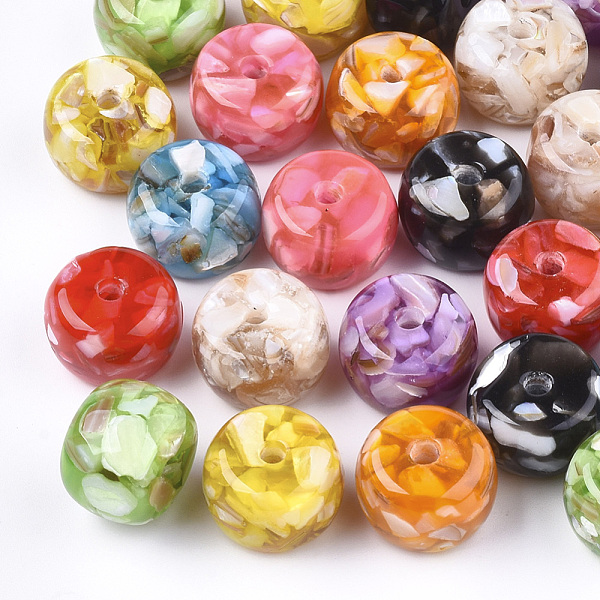 PandaHall Resin Beads, with Shell, Rondelle, Mixed Color, 13x9mm, Hole: 2mm Shell+Resin Rondelle Multicolor
PandaHall Resin Beads, with Shell, Rondelle, Mixed Color, 13x9mm, Hole: 2mm Shell+Resin Rondelle Multicolor