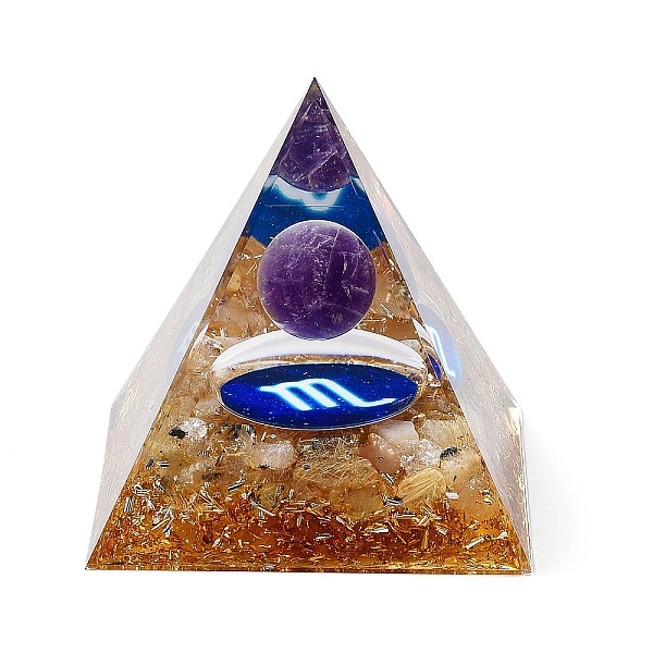 PandaHall Orgonite Pyramid Resin Energy Generators, Reiki Natural Amethyst Beads Inside for Home Office Desk Decoration, Scorpio...
PandaHall Orgonite Pyramid Resin Energy Generators, Reiki Natural Amethyst Beads Inside for Home Office Desk Decoration, Scorpio...